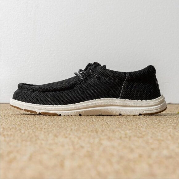 〽️Men\'s Black/White Bruno Marc Arch Support Casual Loafers Comfortable Shoes